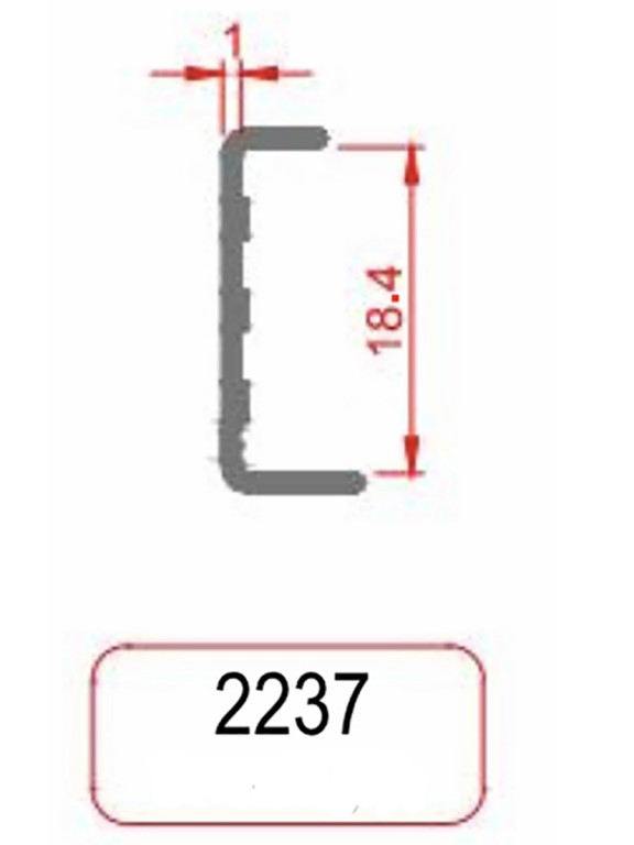 Ալյումինի կռոմկա 2237-3մ-ինոքս